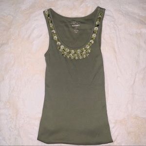 Olive green tank top